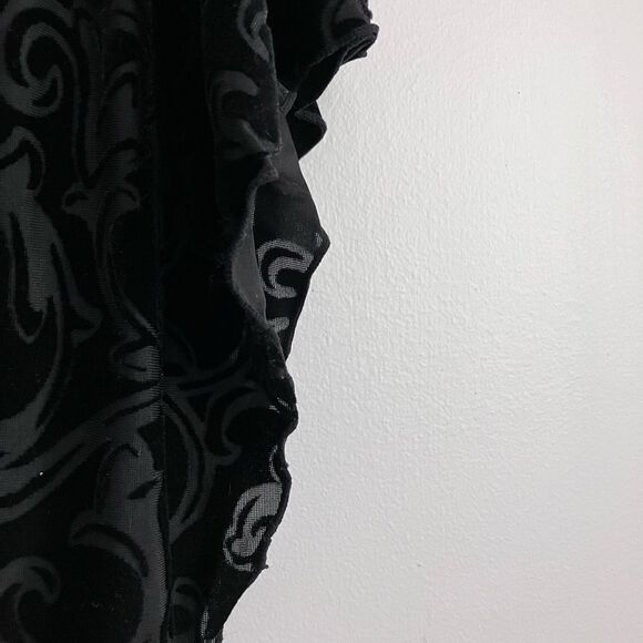 WHITE HOUSE BLACK MARKET Black Velvety Dolman Sleeve Holiday Cocktail Dress S - Picture 7 of 12